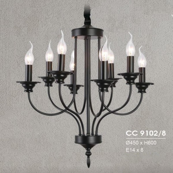 Đèn chùm cổ điển Hufa Ø450*H600, E14*8 CC 9102/8