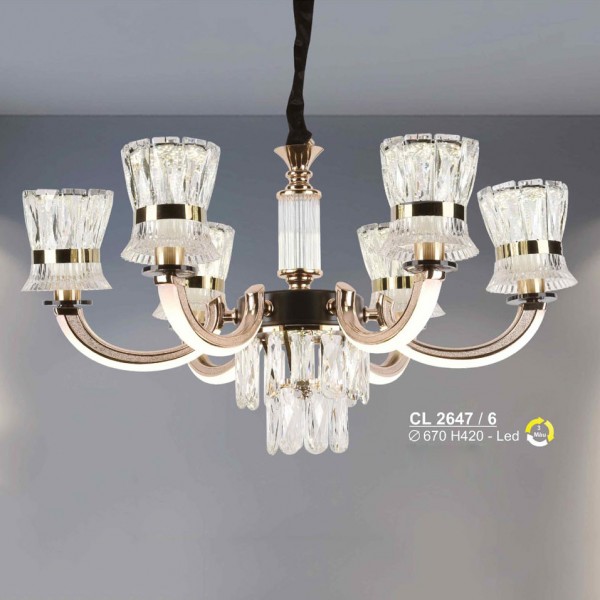 Đèn chùm led Sano Ø670*H420 - 3 màu CL 2647/6