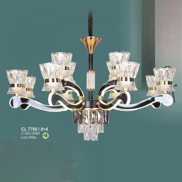 Đèn chùm LED 295W Sano Ø950*H560 - 3 màu ánh sáng CL 7760/8+4
