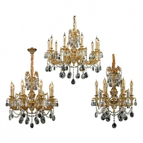 Đèn Chùm Đồng Nến 355 DECOR DCD2301