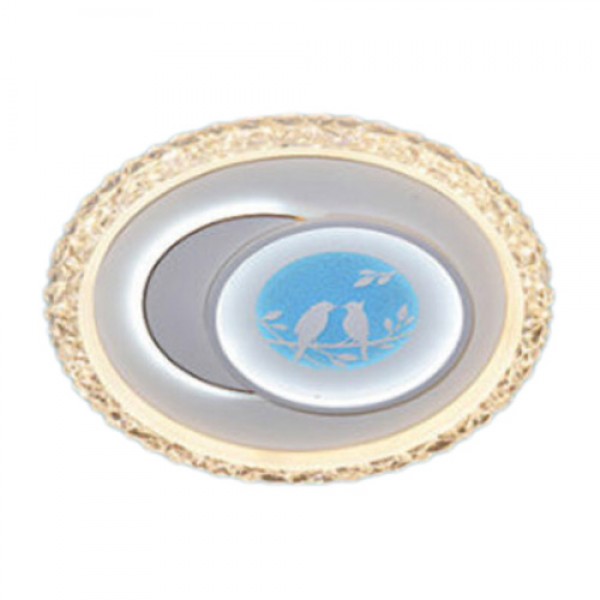 Đèn mâm led trang trí Hufa Ø480*H80 - LED 130W*2, ánh sáng 3 chế độ ML 7342