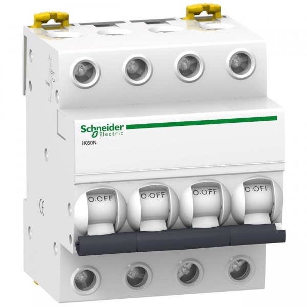 Aptomat tép MCB Schneider Acti9 iK60N 4P 6kA 400V C curve A9K24406