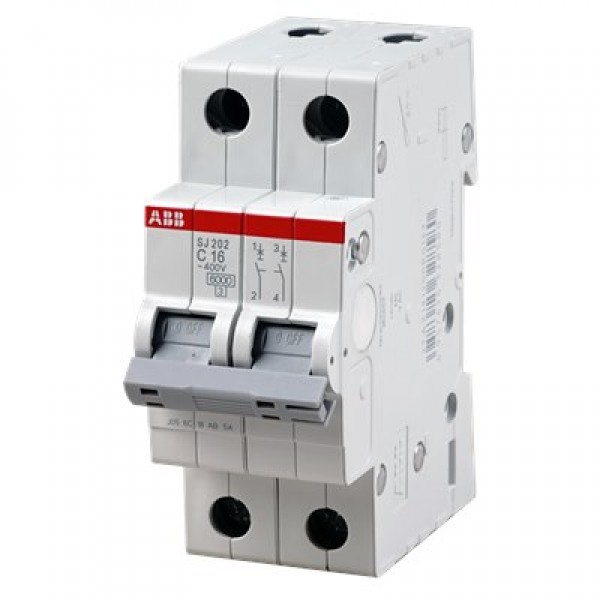 Cầu dao tự động MCB ABB 2P SJ202 6kA