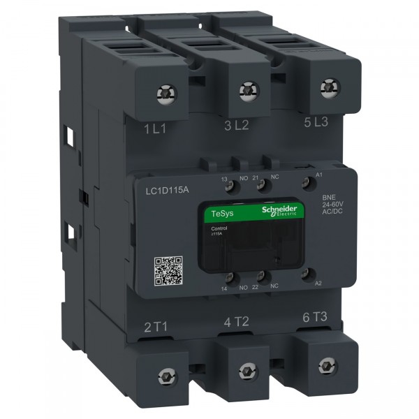 Contactor Schneider LC1D115A TeSys Deca Advanced 3P 115A