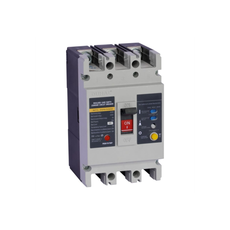 K9 series MCCB chống dòng rò 3P+1N 225A, 50kA, 100mA/300mA/500mA (K9D4-225)