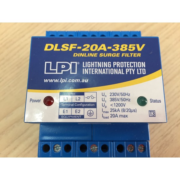 Cắt lọc sét 01 pha dòng tải 20A, dòng sét 25kA