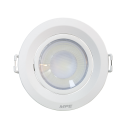 LED Downlight âm trần Chiếu điểm, Điều chỉnh hướng sáng, mặt tròn 9W ánh sáng vàng DLA2R-9V