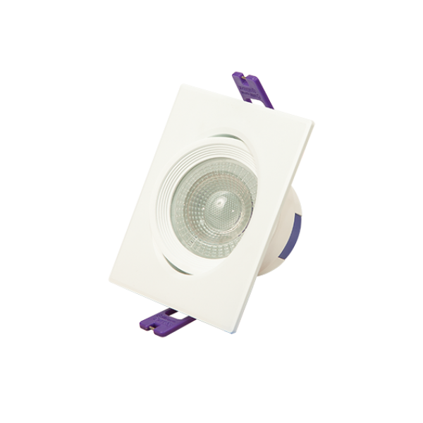 Đèn downlight LED xoay góc chiếu vuông
