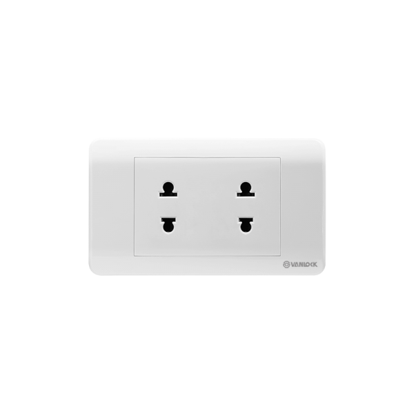 2 ổ cắm 2 chấu 16A - ZLU2