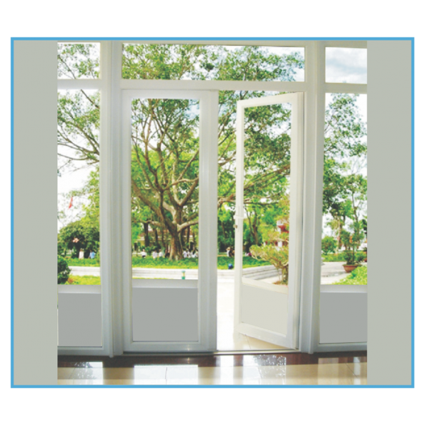 Cửa đi 2 cánh mở ngoài liền vách