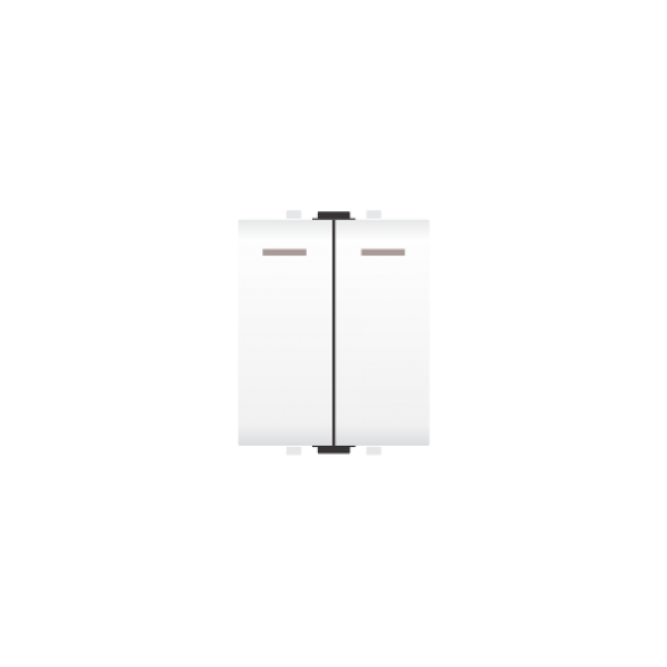 Công tắc kép cỡ trung 1 chiều - VGS/2 (Nhiều màu)