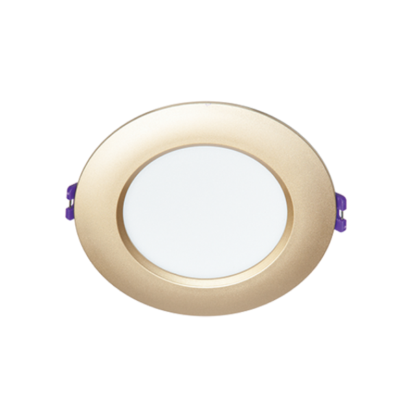 Đèn Downlight LED Malu Mặt Nhựa Màu Vàng Vát