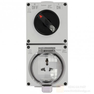 Ổ cắm đa năng và công tắc xoay Duhal chống thấm IP66 US K1V105 Ổ cắm đa năng và công tắc xoay Duhal chống thấm IP66 US K1V105