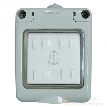 Bộ nút nhấn chuông Duhal chống thấm IP55 10A/250V K1V106 Bộ nút nhấn chuông Duhal chống thấm IP55 10A/250V K1V106