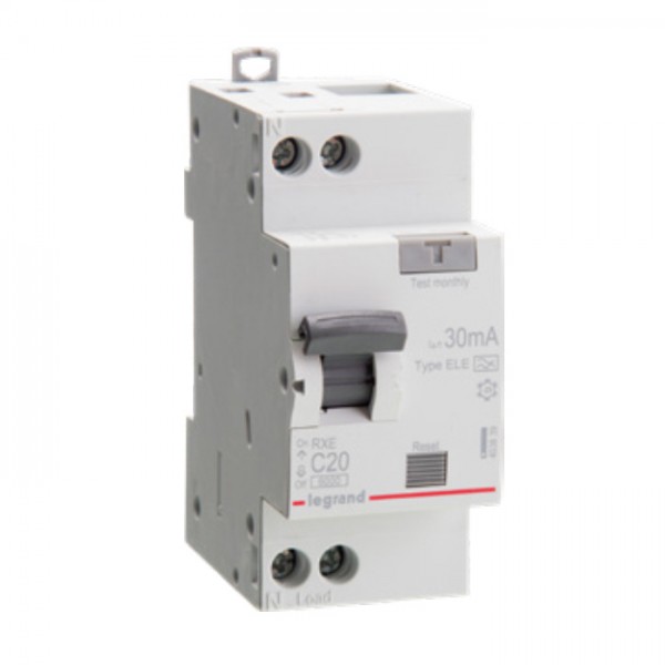 Cầu dao chống dòng rò và quá tải RCBO RXE 1P+N Legrand 403836