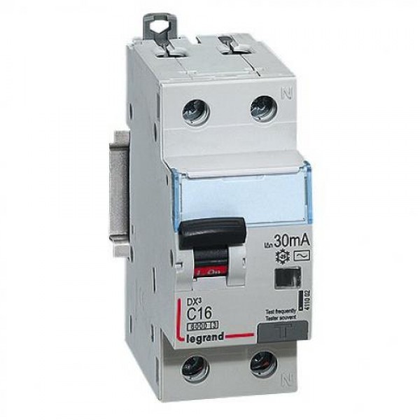 Cầu dao chống dòng rò và quá tải RCBO DX3 1P+N 6kA AC 30mA Legrand 410999