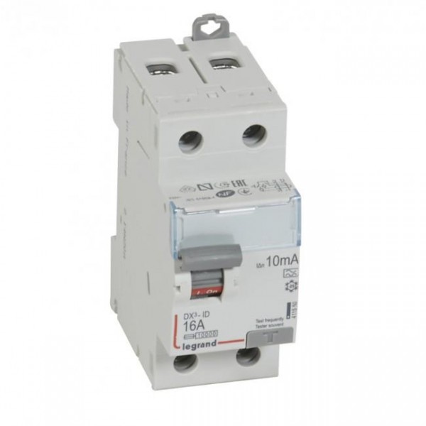 Cầu dao chống dòng rò RCCB DX3-ID 2P 16A 10mA Legrand 411550