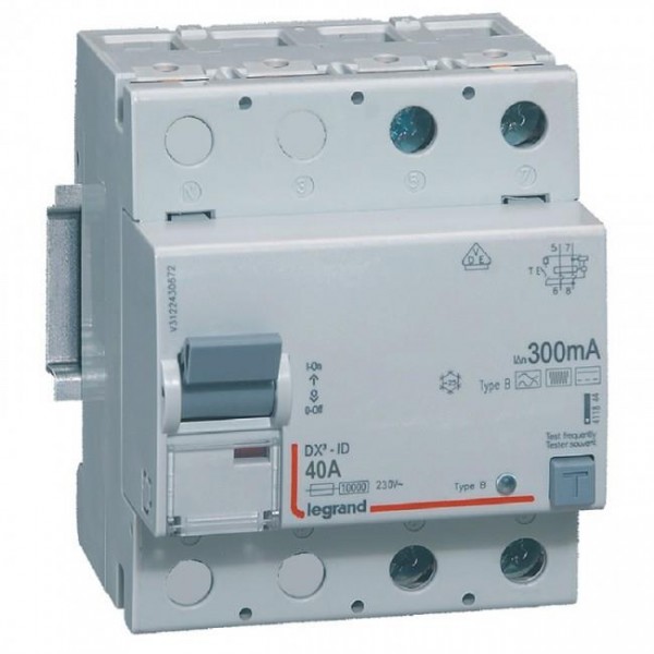 Cầu dao chống dòng rò RCCB DX3-ID 2P B 300mA Legrand 411844