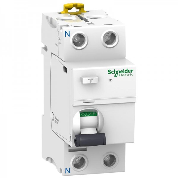 Cầu dao chống dòng rò RCCB Schneider Acti9 iID 2P 30mA 240-415V AC Type A9R71225