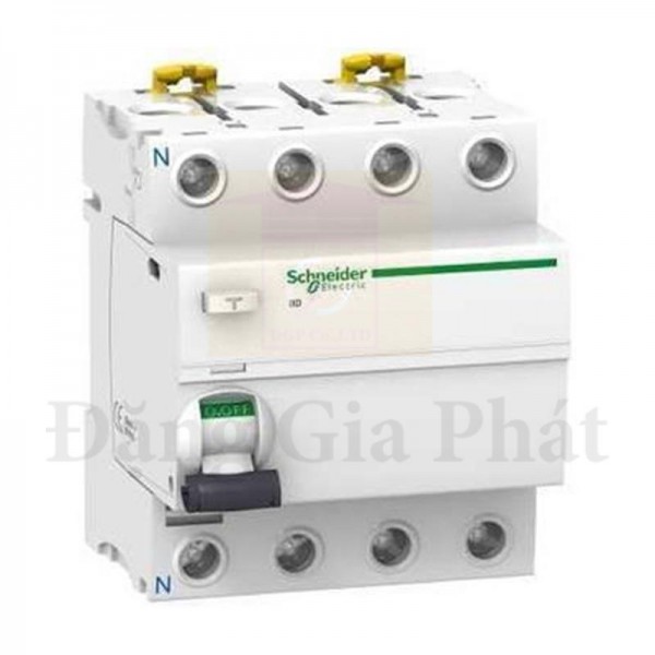 Cầu dao chống dòng rò RCCB Schneider Acti9 iID 4P 300mA 240-415V AC Type A9R74440