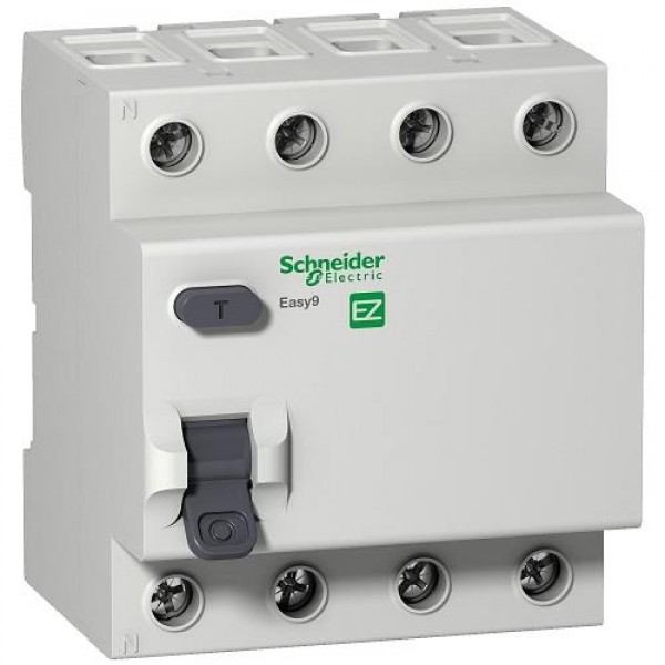 Cầu dao chống dòng rò Schneider Easy9 RCCB 4P 300mA AC Type 400V EZ9R64440