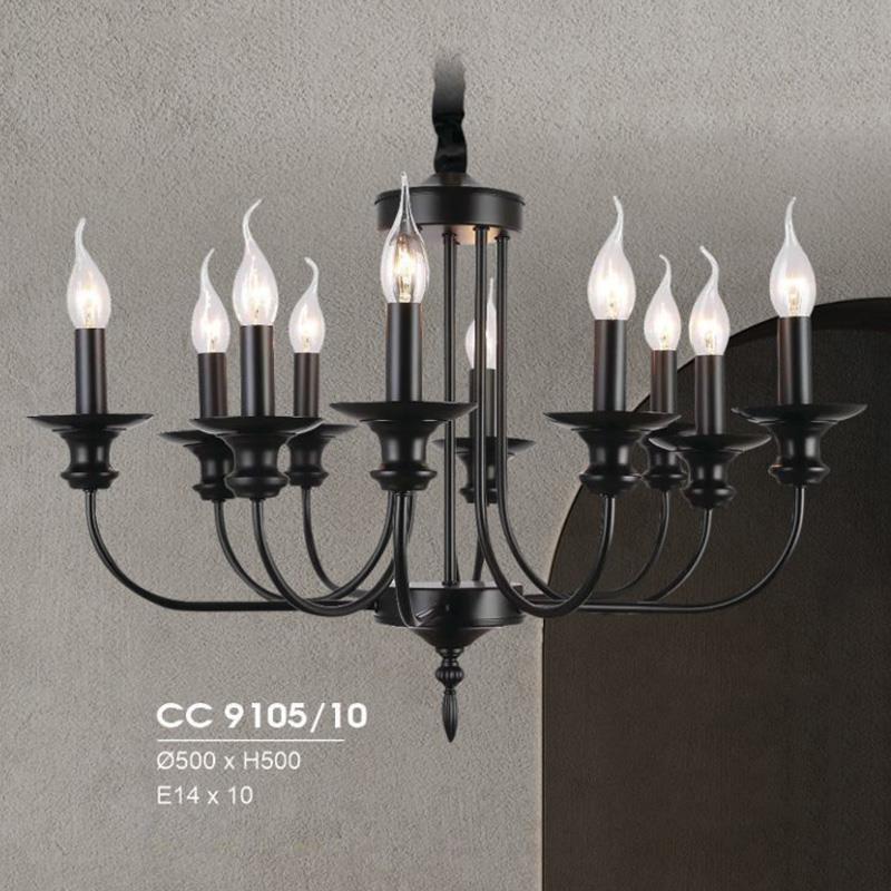 Đèn chùm cổ điển Hufa Ø500*H500, E14*10 CC 9105/10