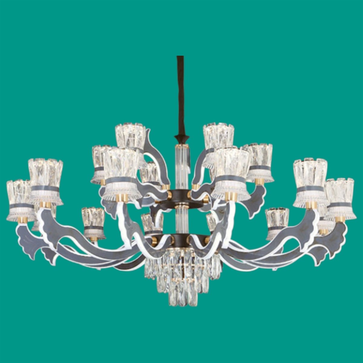 Đèn chùm led Sano Ø1200*H550 - 3 màu CL 10086/12+6