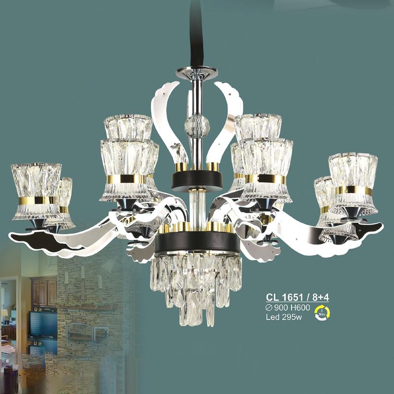 Đèn chùm LED 295W Sano Ø900*H600 - 3 màu ánh sáng CL 1651/8+4
