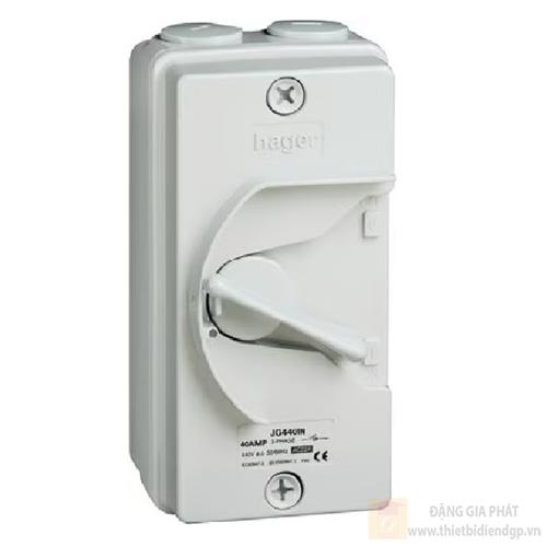 Cầu dao cách ly Isolator Hager AC23A 4 cực (3 cực + ngắt trung tính)