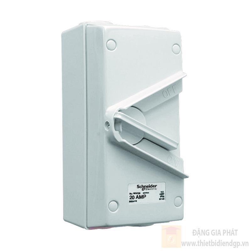 Cầu dao cách ly bảo vệ kín nước Isolator 3P 440V IP66 Schneider WHT20_GY_G19