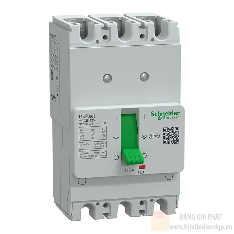 Aptomat khối MCCB Schneider GoPact 125F 3P 30kA dòng cố định G12F3F16
