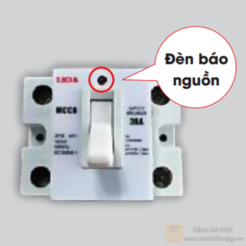 Aptomat LiOA MCCB2P1E-DN/20A 2P lắp nổi 1 tiếp điểm lắp ngang (nằm) có đèn báo